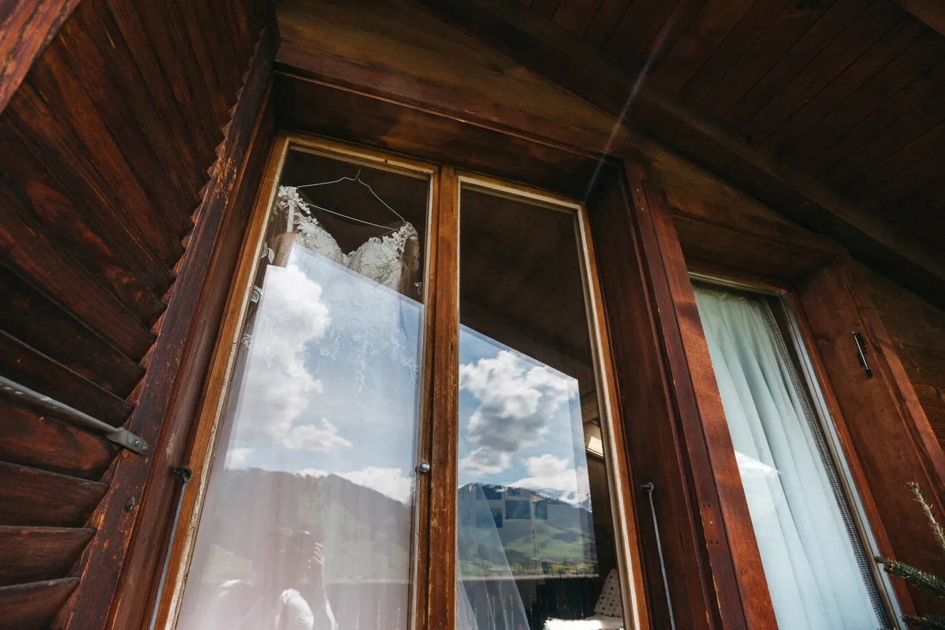 wood frame window